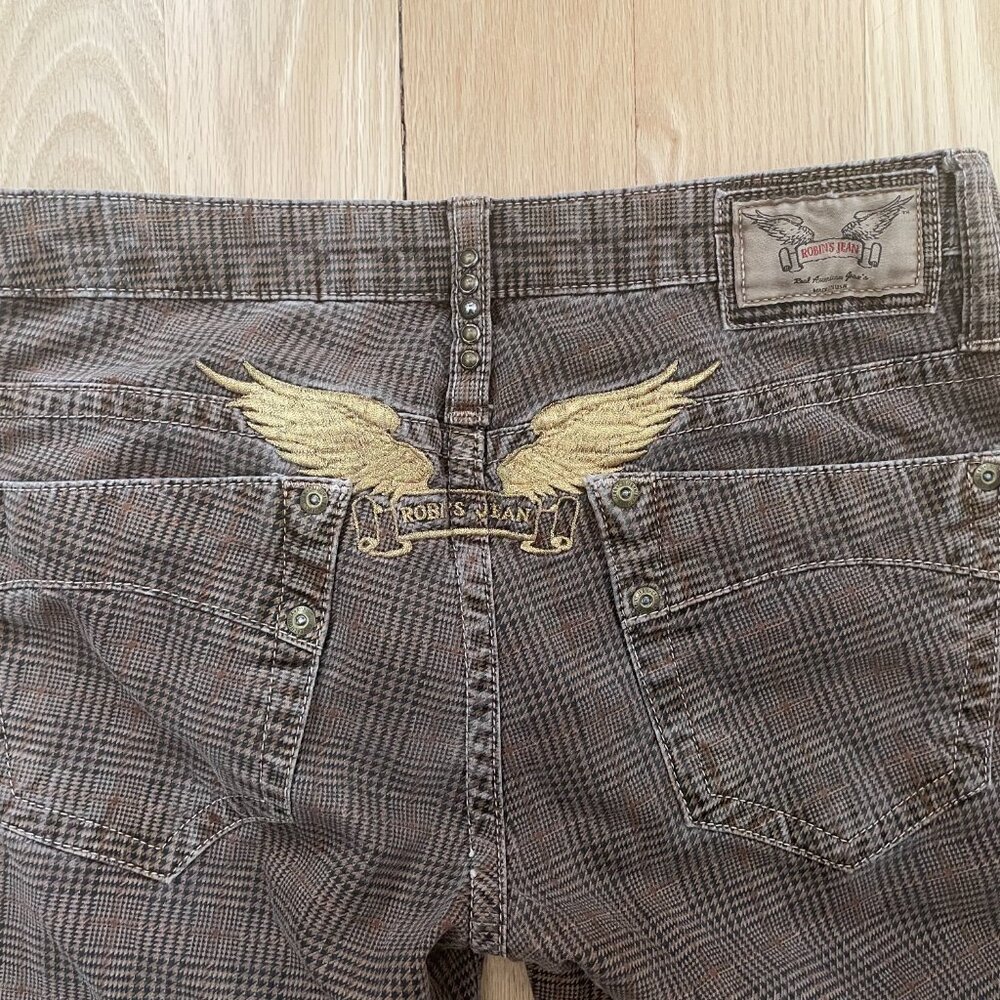 Fine Plaid, Brown "Robin's Jean" Women's Jeans - Picture 4 of 4